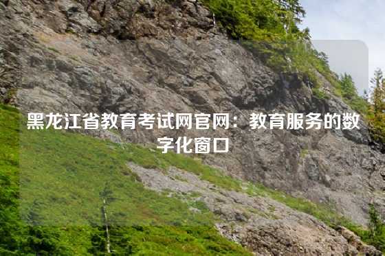 黑龙江省教育考试网官网:教育服务的数字化窗口